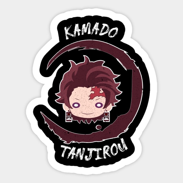 DEMON SLAYER (KIMETSU NO YAIBA) TANJITO GRUNGE STYLE Sticker by FunGangStore